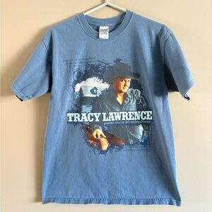 Tracy Lawrence 2006 tour Blue Graphic T-Shirt